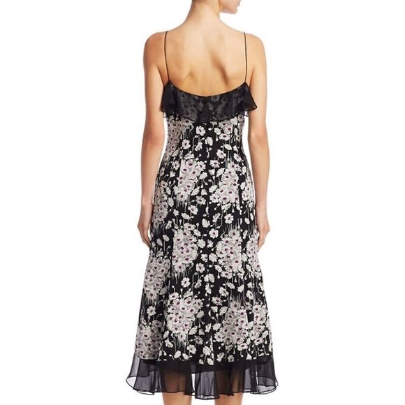 New Cinq à Sept Joelle Floral Silk Slip Dress Size 2 - Picture 6 of 16
